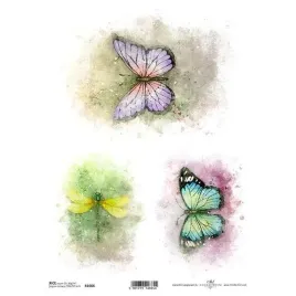 papier-ryzowy-do-decoupage-a4-r1606-akwarele-kolorowe-motyle-wazka