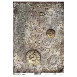papier-ryzowy-do-decoupage-r1116-a4-zegary-zegar-tarcza-zegarowa-wskazowki