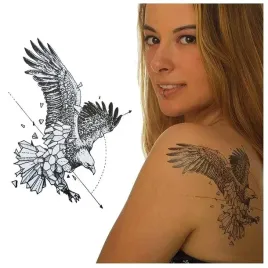 tatuaz-tymczasowy-wodny-orzel-linia-wektor