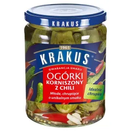 krakus-ogorki-korniszony-z-chili-500-g
