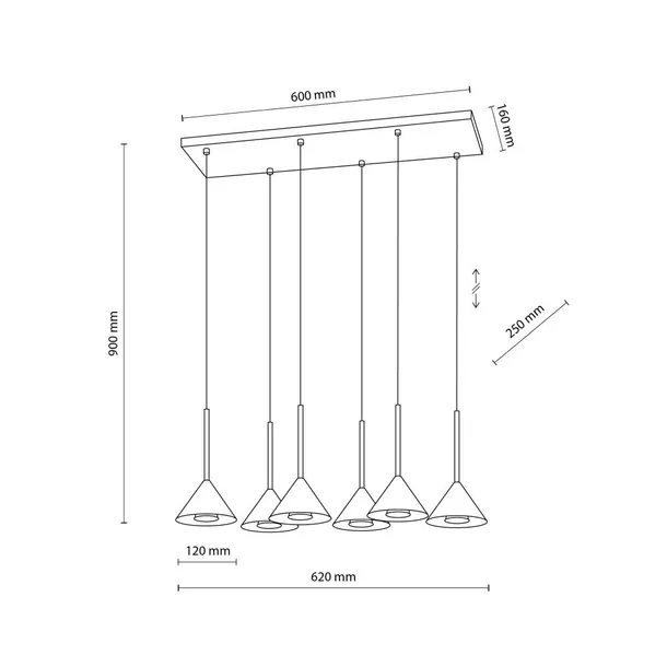lampa-wiszaca-cono-black-mini-10306-tk-lighting-material-dominujacy-metal