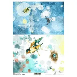 papier-ryzowy-do-decoupage-a4-itd-r1545-ptaszki-kolaz-ptasie-gniazdo