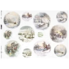 papier-ryzowy-do-decoupage-a3-r139l-boze-narodzenie-zimowe-widoczki