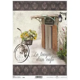 papier-ryzowy-do-decoupage-a4-r840-vintage-cafe-rower-kosz-pelen-kwiatow