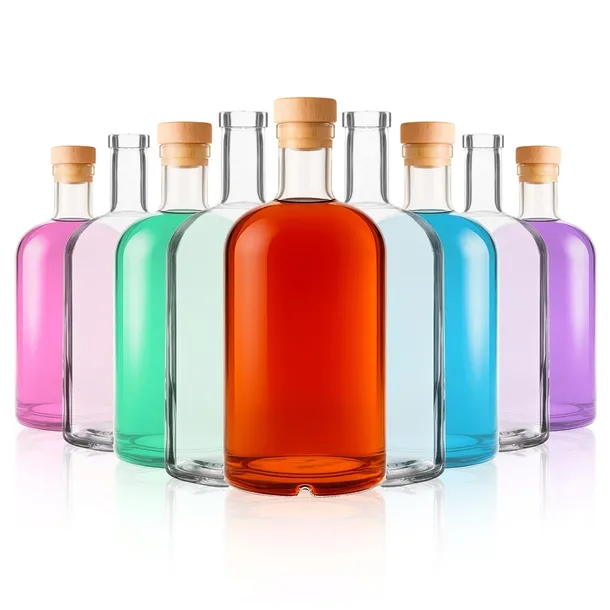 8x butelki na nalewki TADEK 1000ml butelka na wino nalewki bimber z KORKIEM