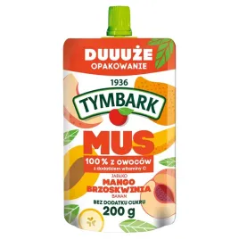 tymbark-mus-100-percent-z-owocow-jablko-mango-brzoskwinia-banan-200-g