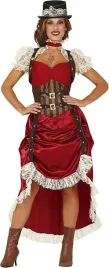 kostium-western-stroj-steampunk-sukienka-retro-roz-s