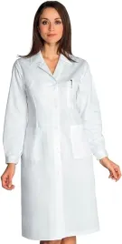 fartuch-damski-bialy-isacco-camice-donna-valencia-slim-rozmiar-l