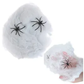 pajeczyna-sztuczna-siec-z-pajakami-dekoracja-na-halloween-biala-2-pajaki