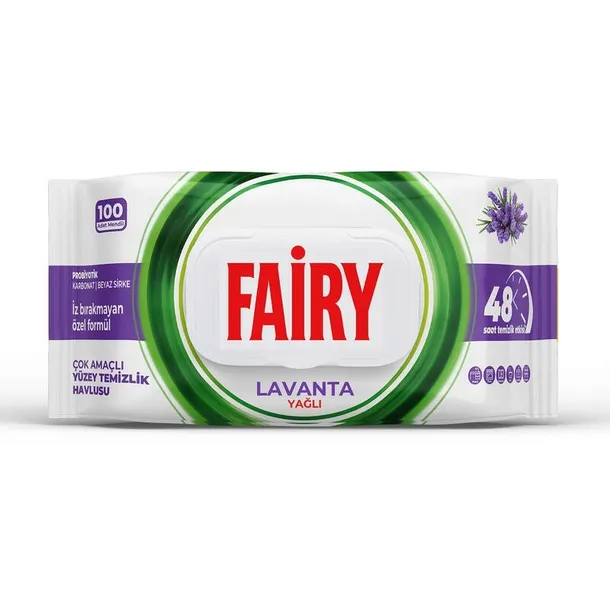Chusteczki nawilżane Fairy Lawenda 100 sztuk extra mocne