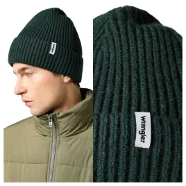 meska-czapka-wrangler-rib-beanie-zielona-z-logo-one-size