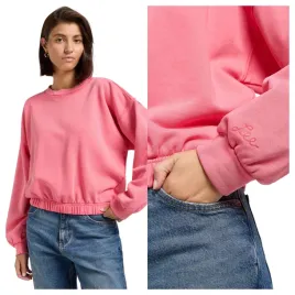 bluza-damska-lee-sleeve-detail-sweatshirt-rozowa-bawelniana-l