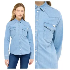 koszula-damska-mustang-cody-jeansowa-denim-blue-bawelniana-xs