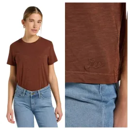 koszulka-damska-lee-perfect-tee-bawelniana-klasyczna-brazowa-m
