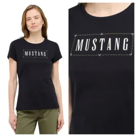 t-shirt-damski-mustang-loa-regular-fit-bawelniany-czarny-s