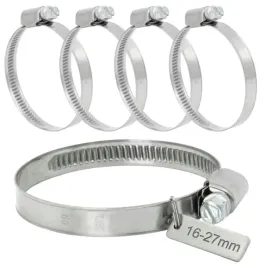 4x-obejma-slimakowa-opaska-zaciskowa-16-27-mm-metalowa-skrecana-nierdzewne