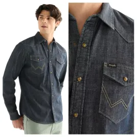 koszula-meska-wrangler-western-shirt-niebieska-klasyczna-bawelniana-s