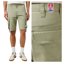 spodenki-meskie-bojowki-bawelniane-wrangler-zielone-krotkie-na-lato-w32