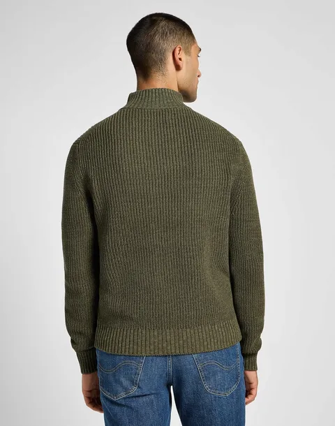 lee-half-zip-knit-xxl-meski-sweter-kolor-zielony