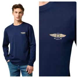 koszulka-meska-wrangler-americana-long-sleeve-granatowa-casual-s