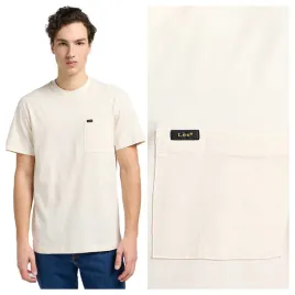 t-shirt-meski-lee-relaxed-pocket-tee-bawelniany-ecru-xl