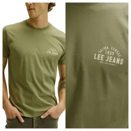 koszulka-meska-lee-small-logo-tee-zielona-t-shirt-bawelniana-m