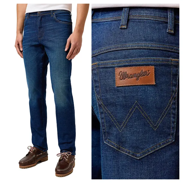 WRANGLER Texas Slim Spodnie Męskie Jeans Proste Klasyczne Zwężane W33 L32
