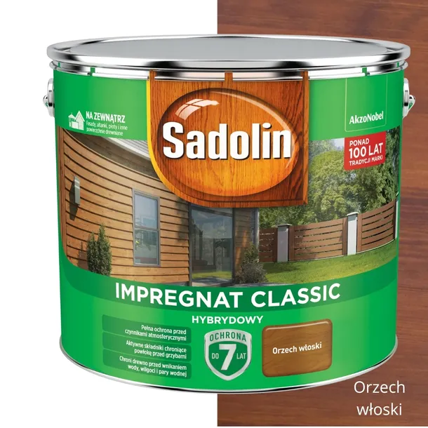 Sadolin Impregnat Classic orzech włoski - 9L
