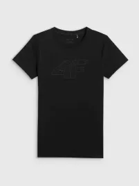 4f-t-shirt-damski-z-nadrukiem-f3309-gleboka-czern-l
