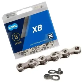 kmc-lancuch-x8-114-ogniw-srebrno-szary-box-1-2-x-3-32