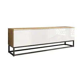 szafka-loftowa-rtv-150cm-biala-dab-artisan