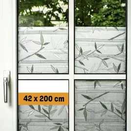 folia-okienna-nieprzejrzysta-samoprzylepna-42x200cm-matowy-wzor-bambus
