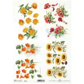 papier-ryzowy-do-decoupage-a4-r2250-nagietek-slonecznik-maki-nasturcja