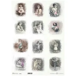 papier-ryzowy-do-decoupage-a3-itd-1038l-retro-foto-atelier-portrety-dzieci