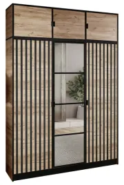 szafa-garderoba-lumi-157-3d-dab-z-lustrem-eden-wzor-3-uchwyt-cz-z-nadst