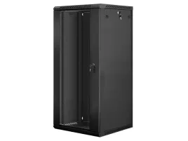szafa-instalacyjna-wiszaca-19-27u-600x600mm-czarna-drzwi-szklane