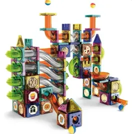 klocki-magnetyczne-3d-tor-kulkowy-swiecacy-zestaw-diy-349-elementow