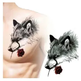 tatuaz-zmywalny-tymczasowy-wodny-wilk-z-roza