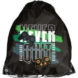 worek-na-obuwie-wf-kapcie-buty-chlopiecy-gaming-gamer-never-quit-gamer-gra
