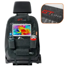 organizer-na-tyl-fotela-samochodowego-na-tablet-szary-dla-dzieci-z-haftem