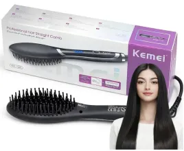 szczotka-prostujaca-do-wlosow-kemei-km-1320-led-regulacja-temperatury-230c