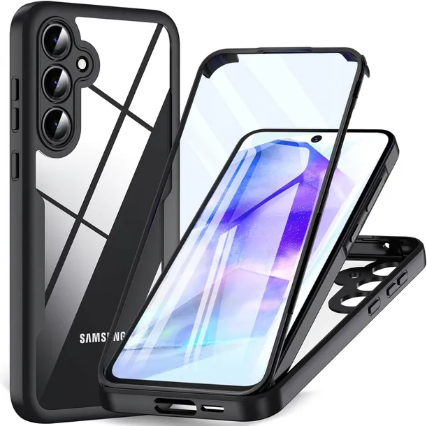 ETUI PANCERNE EXO 360° - WBUDOWANE SZKŁO HYBRYDOWE - DO SAMSUNG A57