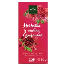 herbatka-owocowo-ziolowa-aromatyzowana-malina-zurawina-astra-20-torebek