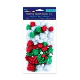 pompony-poliestrowe-mix-metlaizowane-100szt-dp-craft
