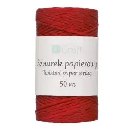 sznurek-papierowy-skrecany-czerwony-50m-dp-craft