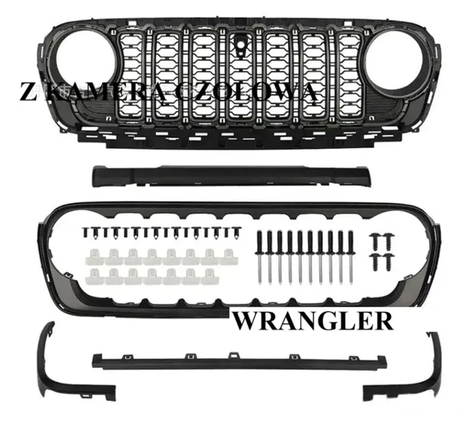 Grill Jeep Wrangler JL/JT model 2024 18-24 kamera POD KAMERE