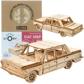 little-story-drewniane-puzzle-model-3d-fso-fiat-125p
