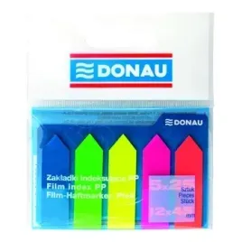 zakladki-indeksujace-donau-pp-12x45mm-5x25kartek-strzalka-mix-kolorow