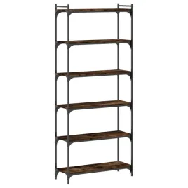 regal-na-ksiazki-80x30x188-cm-przydymiony-dab-metalowa-rama