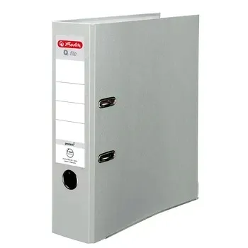 segregator-a4-8-cm-popielaty-q-file-stan-nowy